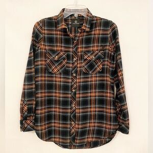 Volcom Men’s Flannel Plaid Button-Up Shirt size XS (0/2)